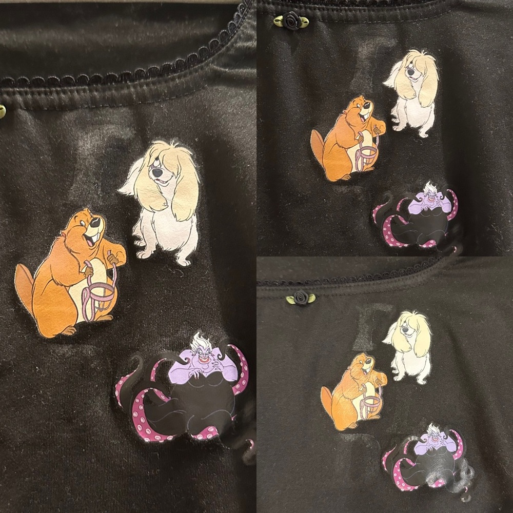 DIY little mermaid and random lady and the tramp characters crop top - Picture 10 of 17